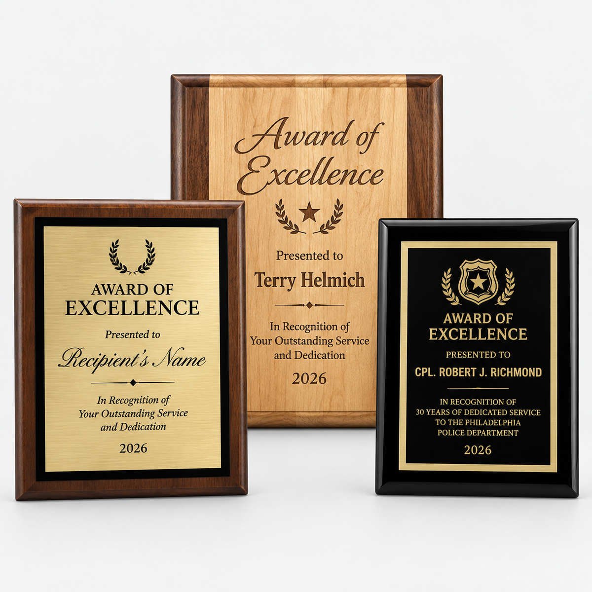 Classic Plaques