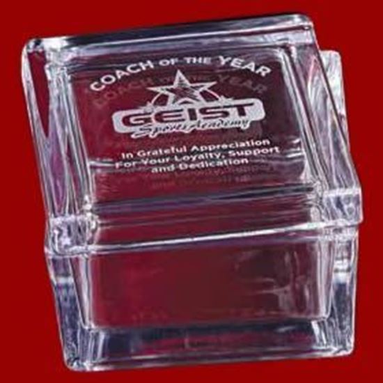 Glass Trinket Box Rectangle