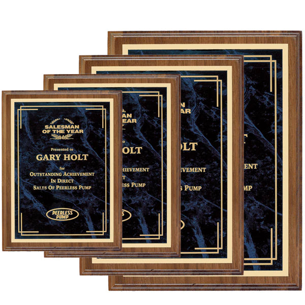 Executive Walnut Plaque with Plate