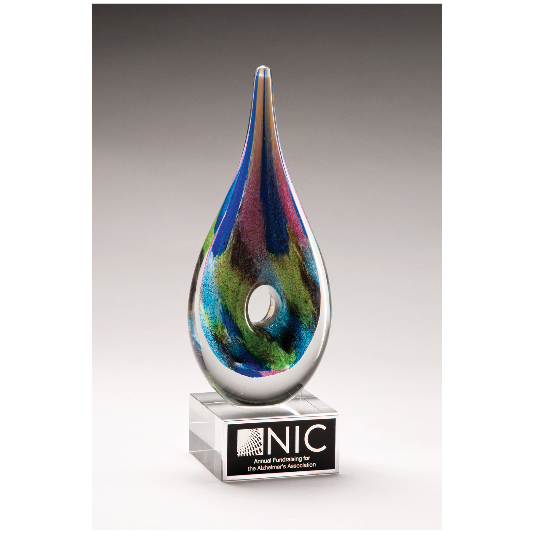 Multi Color Art Glass Award