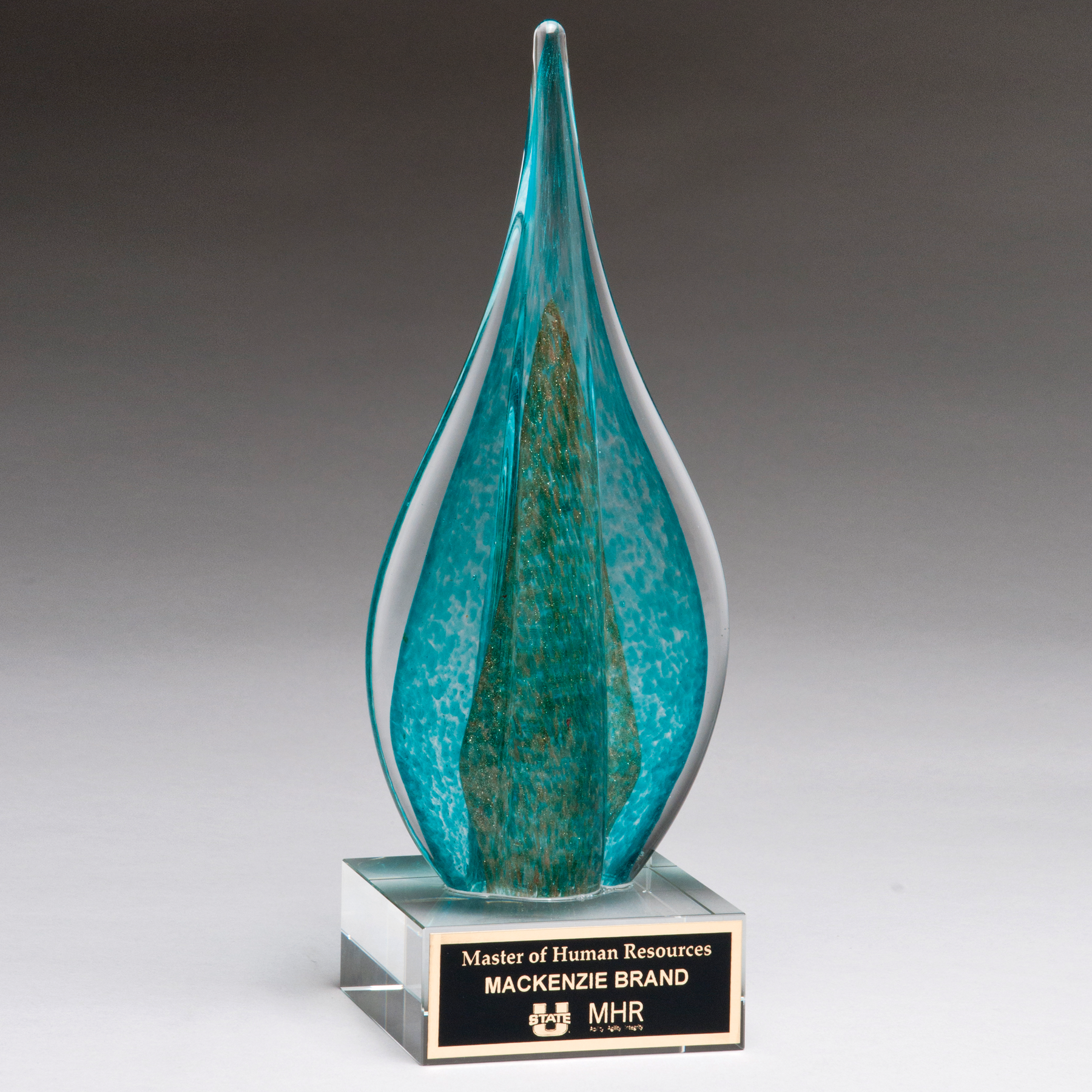 Flame Shaped Art Glass Award