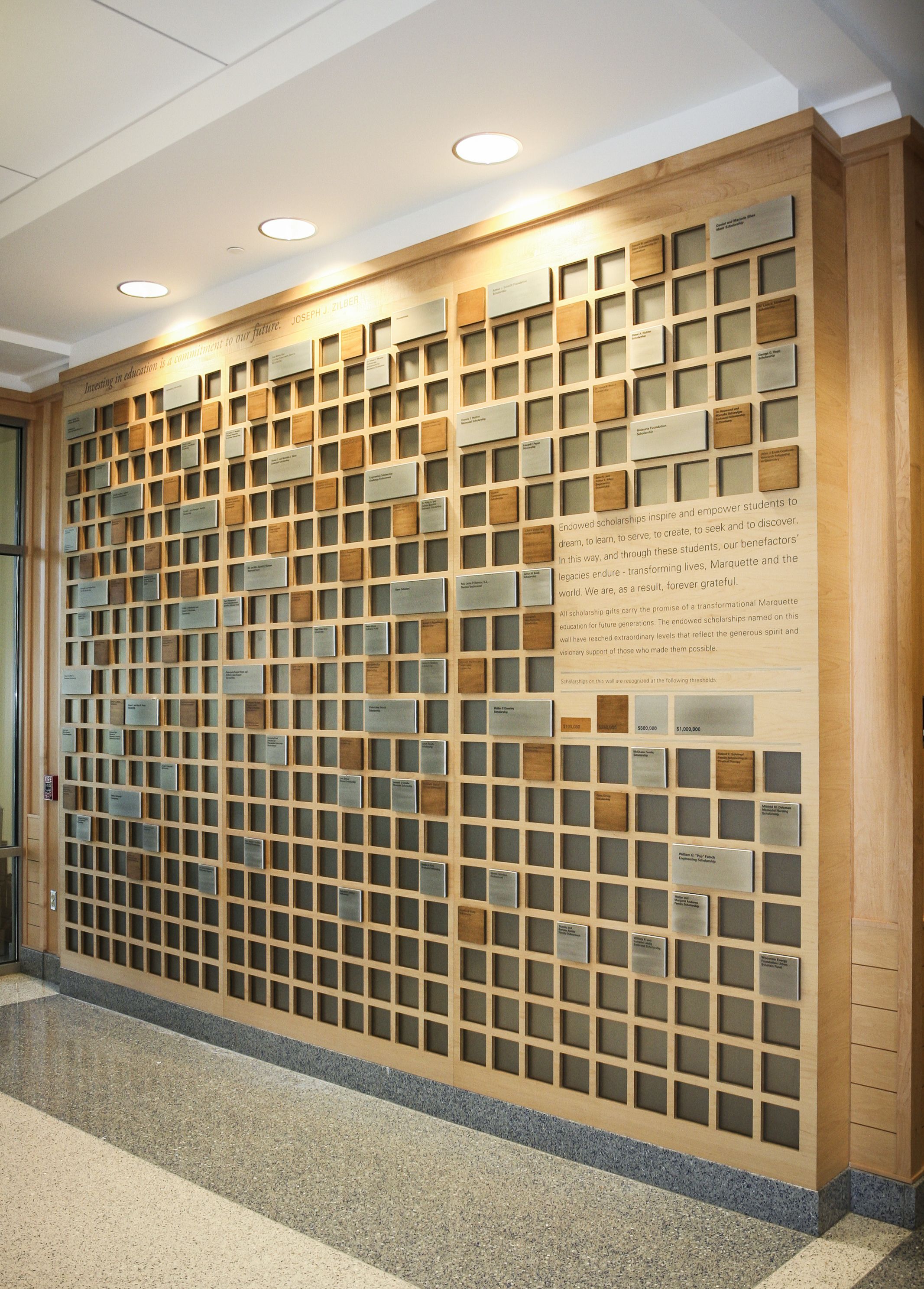 Custom Donor Wall