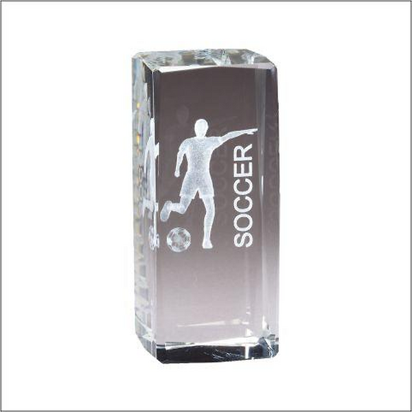 3D Laser Crystal Sports Award