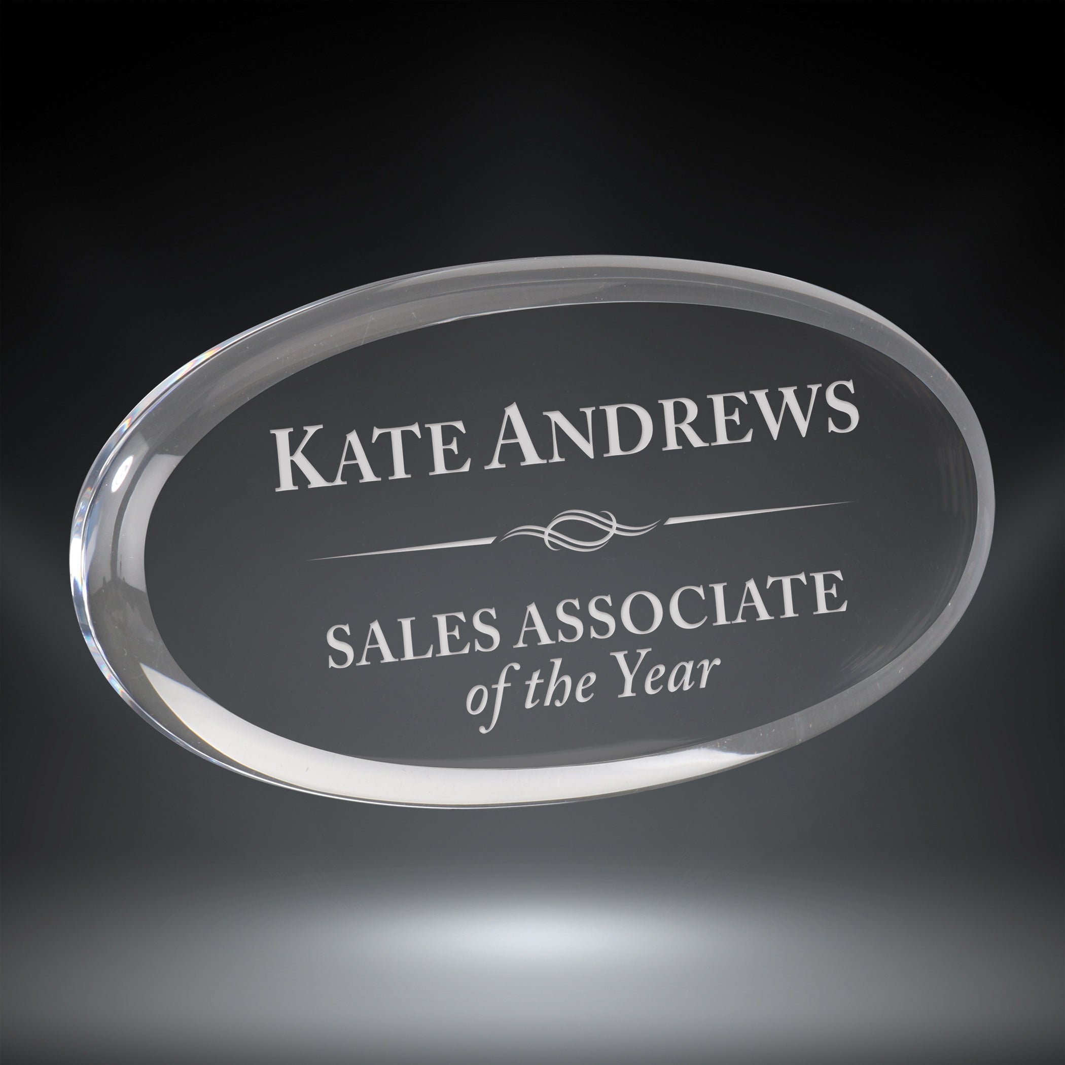 Clear Acrylic Paperweight