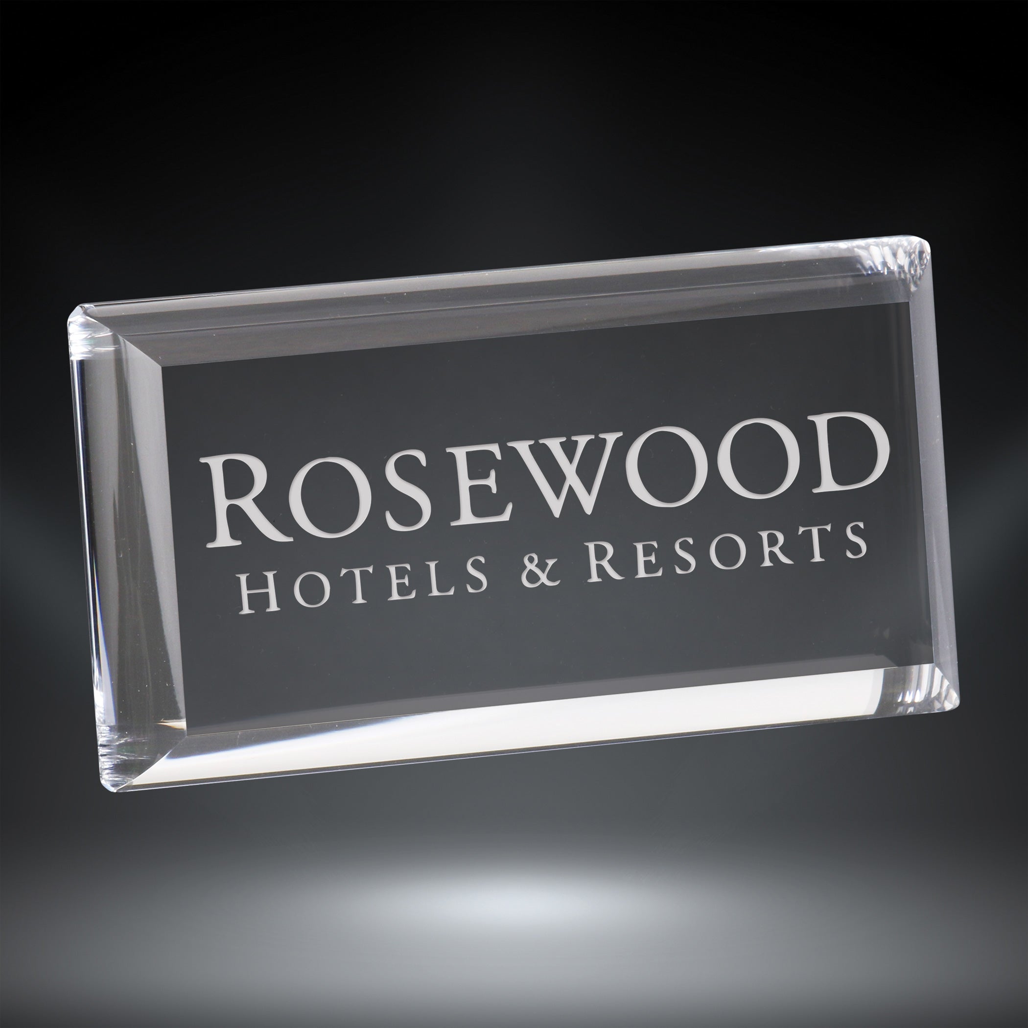 Clear Acrylic Paperweight