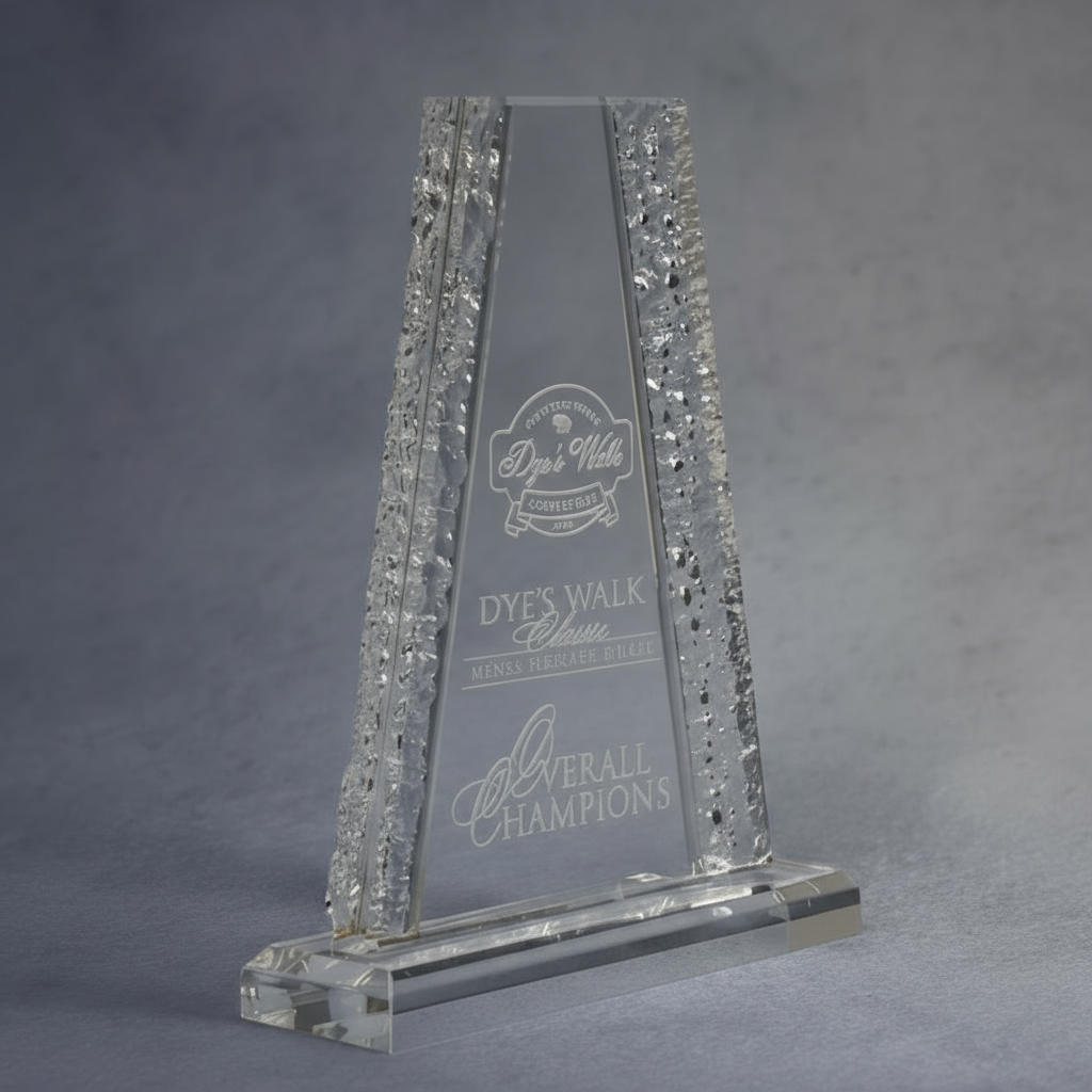 Acrylic Tower With Crinkle Edge