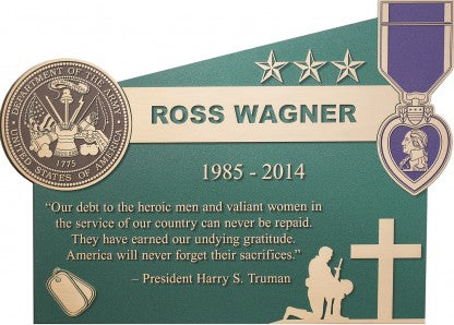 MEMORIAL CAST BRONZE PLAQUES