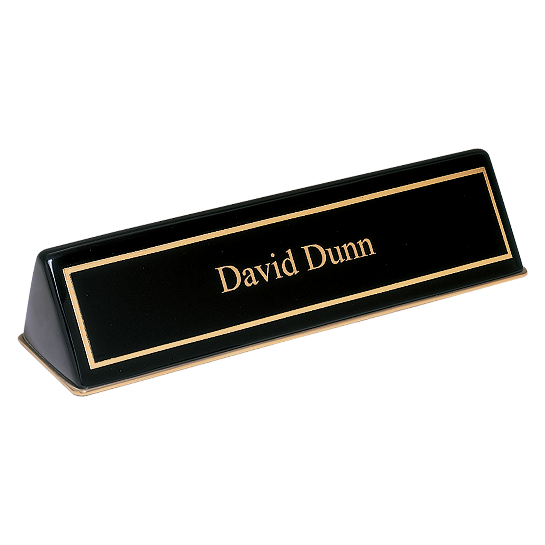 Piano Finish Desk Wedge Gold Base