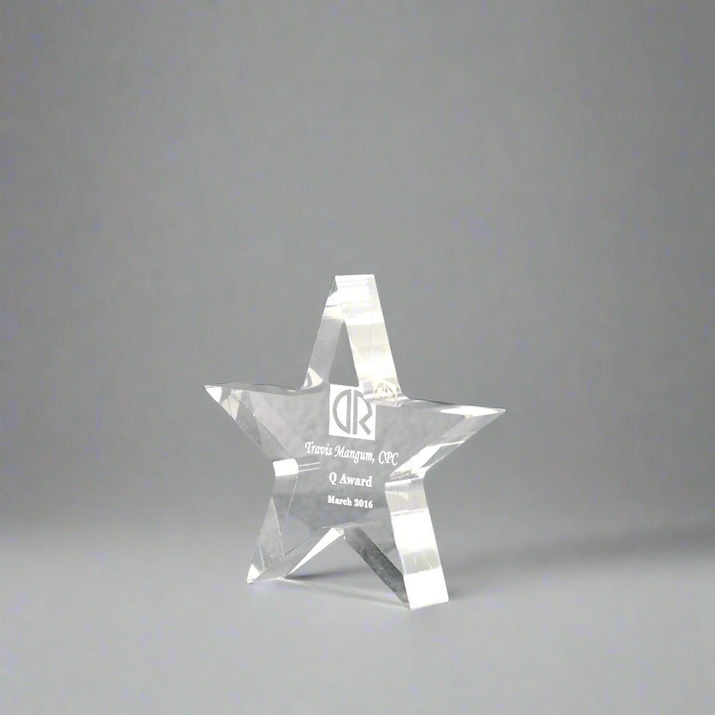 Acrylic Star Performer Paperweight