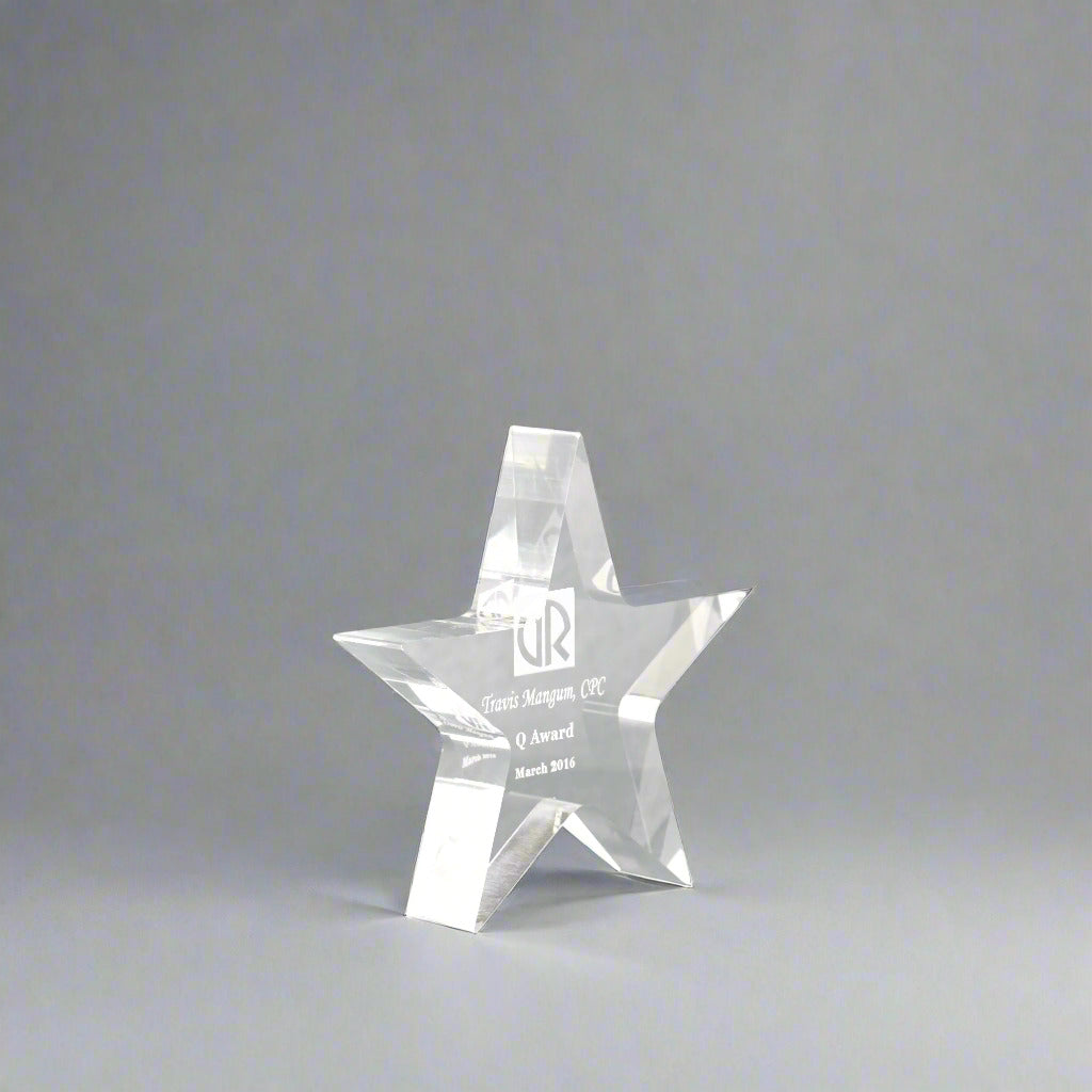 Acrylic Star Performer Paperweight