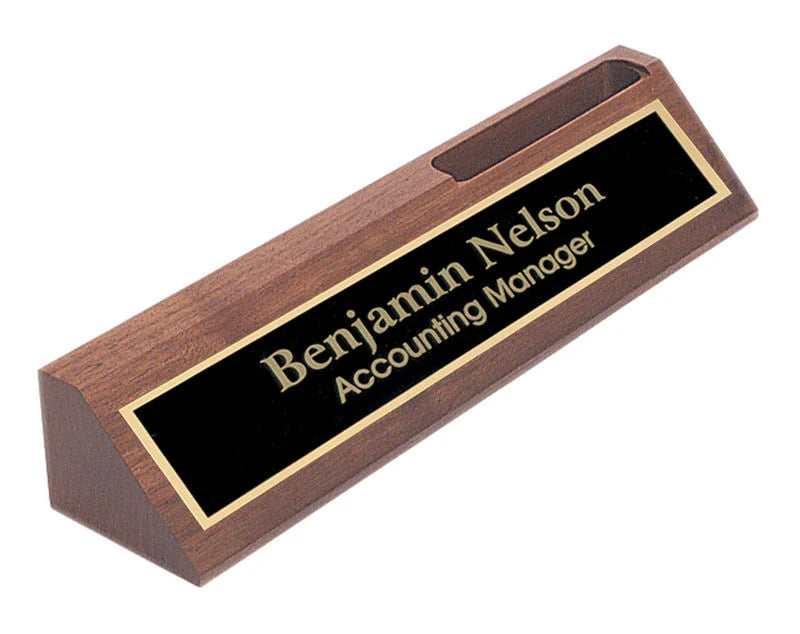 Walnut Desk Plate
