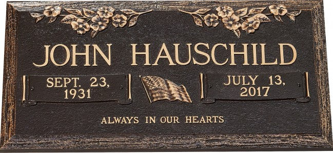 MEMORIAL CAST BRONZE PLAQUES