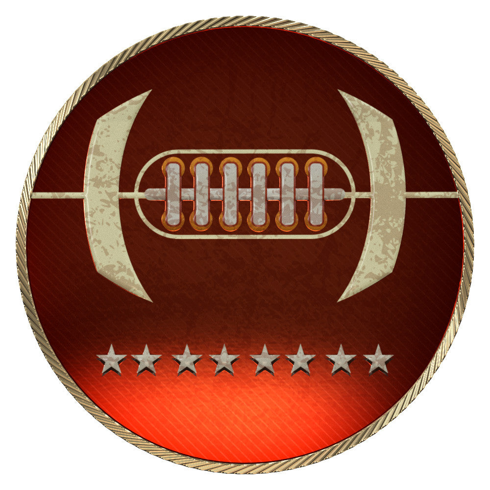 Rope Edge — 3-1/8" — Gold Texture Tone coin example