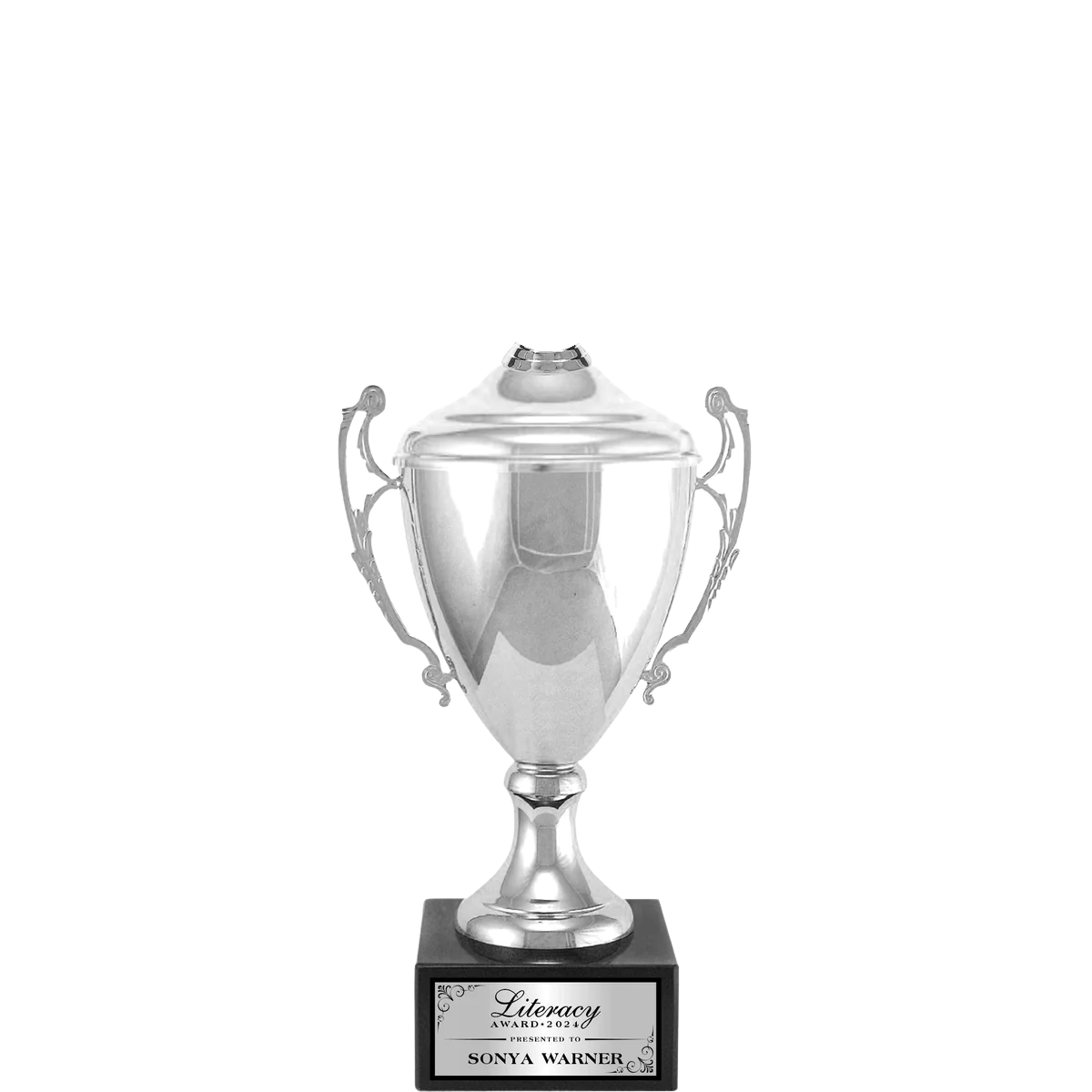 Italian Metal Cup w/lid and Figure