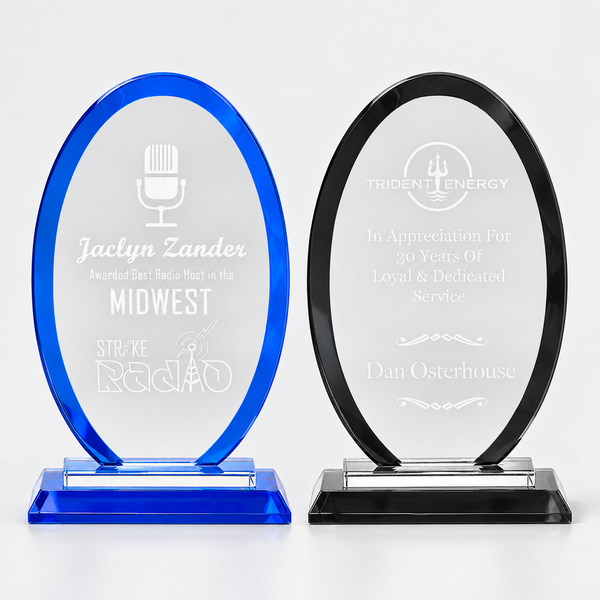 Oval Regal Glass Award