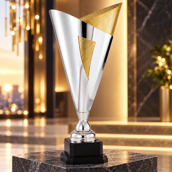 Silver and Gold Assembled Italian Cup