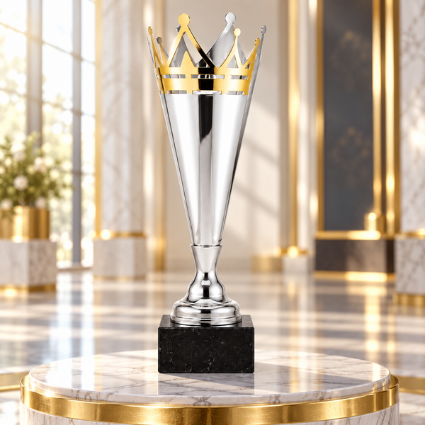 Silver and Gold Crown Cup