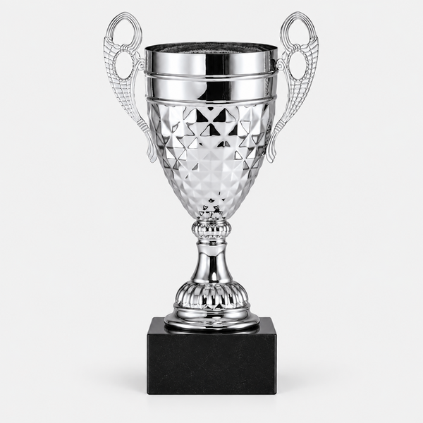 Diamond Metal Cup On Marble Base