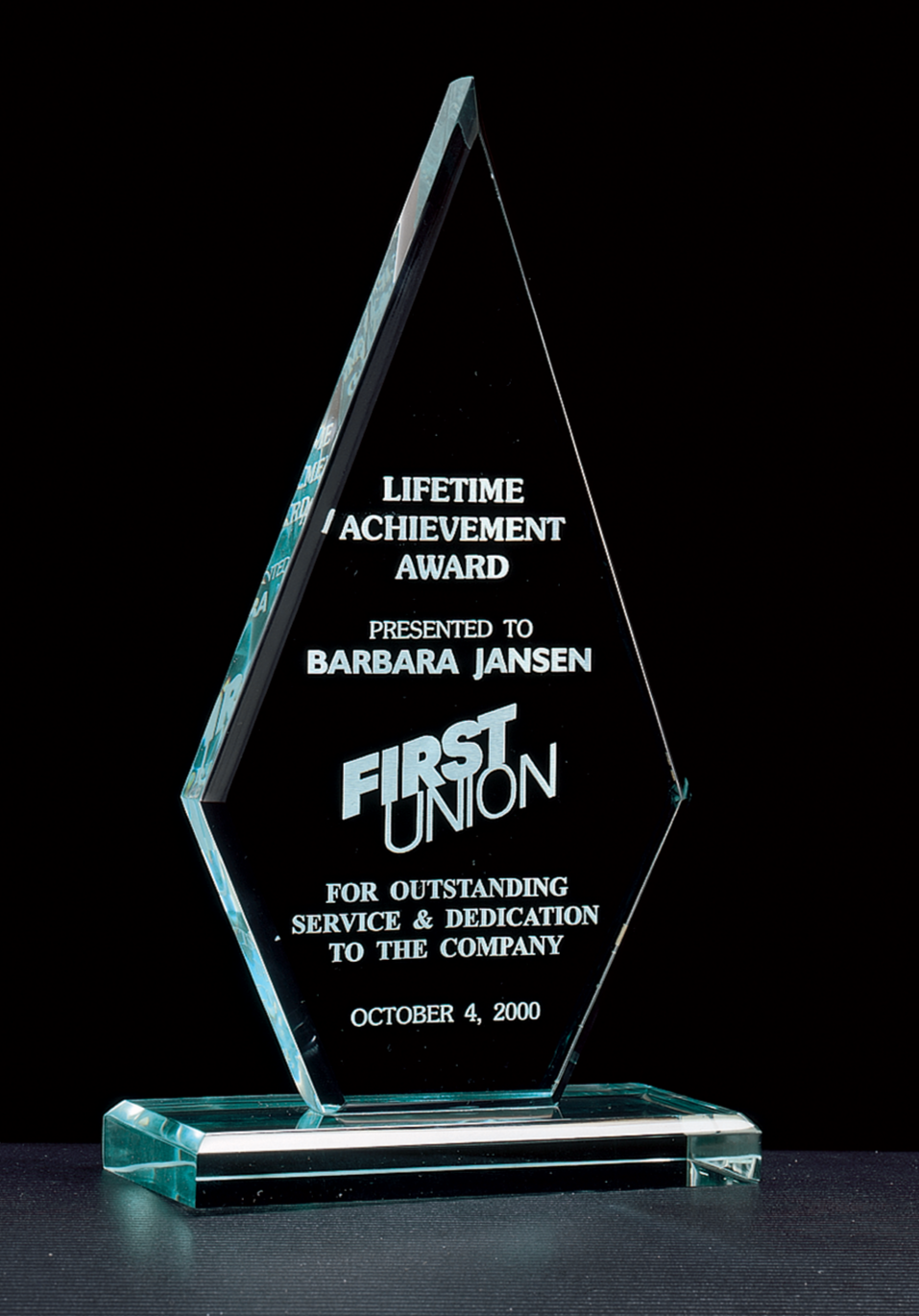 Elite Diamond Acrylic Award