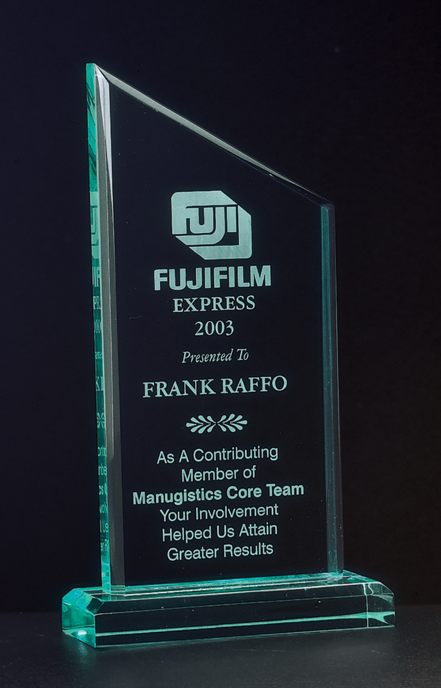 Zenith Acrylic Award on Acrylic Base