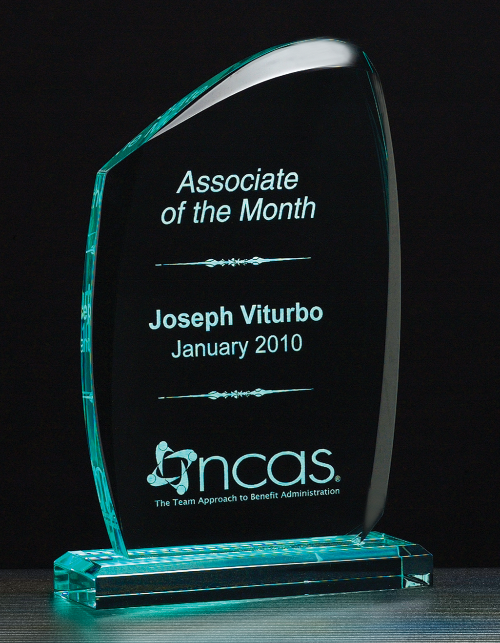 Tidal Series Jade Acrylic Award