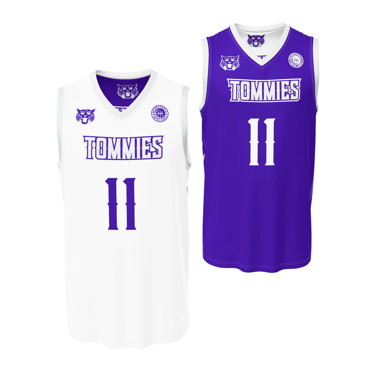Custom Sublimated Men's & Youth Reversible V-Neck Basketball Jersey — BBJ01R supplier view 6