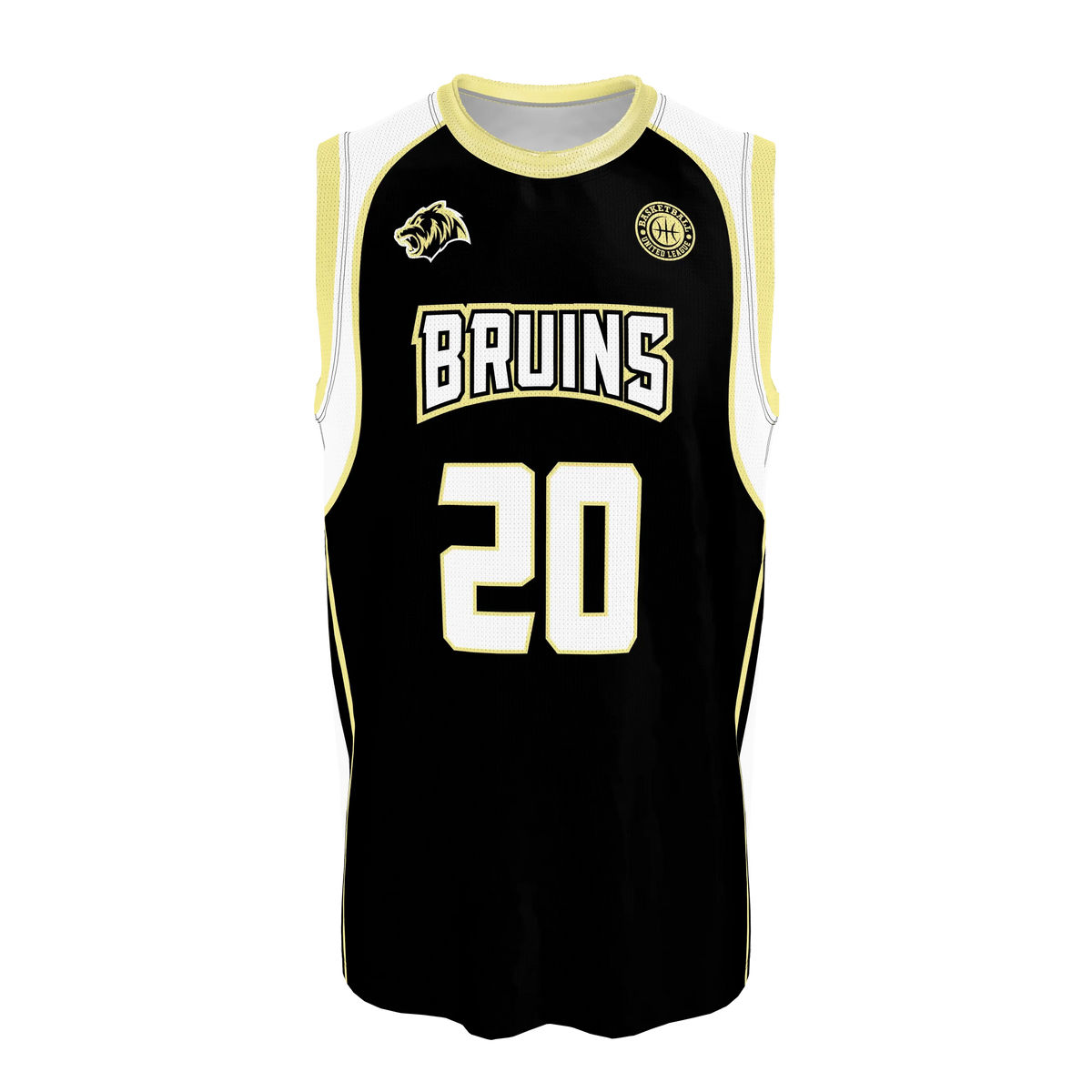 Custom Sublimated Men's & Youth Round-Neck Basketball Jersey — BBJ04 supplier view 1