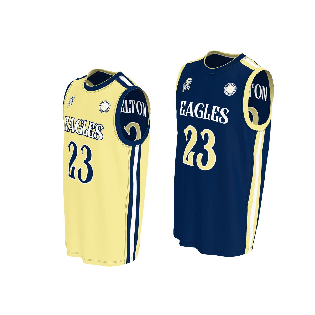 Custom Sublimated Men's & Youth Reversible Round-Neck Basketball Jersey — BBJ04R supplier view 2