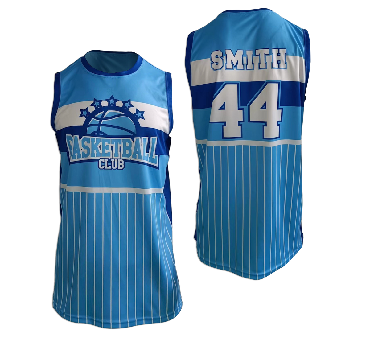Custom Sublimated Men's & Youth Round-Neck Basketball Jersey — supplier alternate design