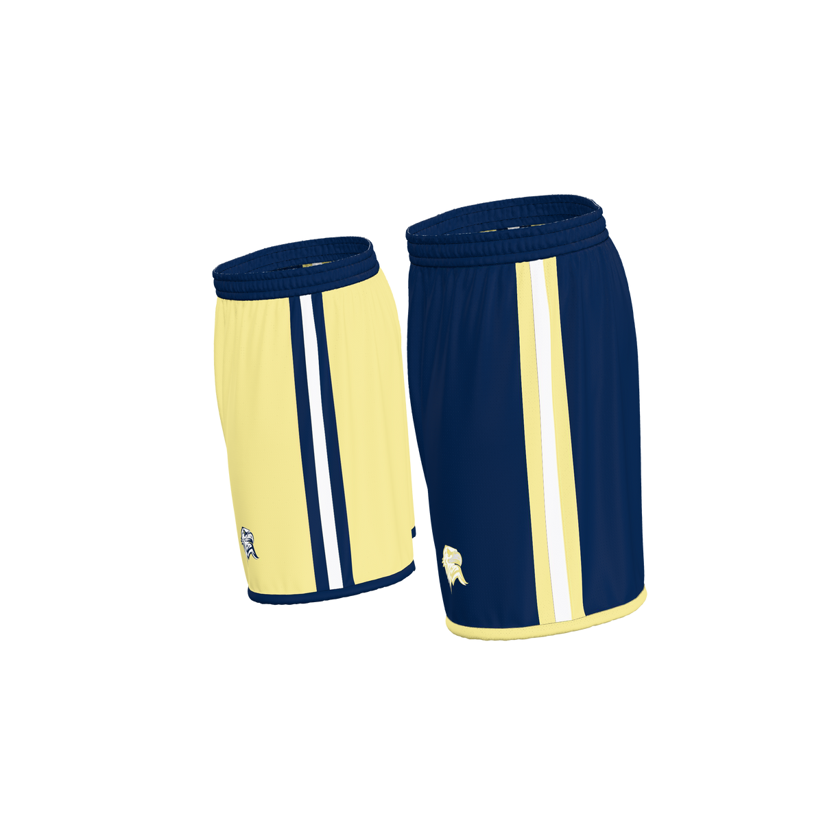 Custom Sublimated Men's & Youth Reversible Basketball Shorts — BBS01R~7 supplier view 3