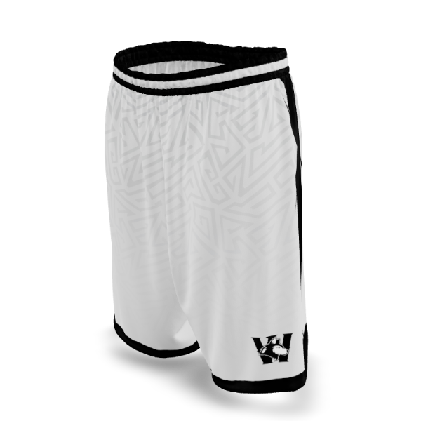 Custom Sublimated Women's & Girls' Basketball Shorts — BBS02~7 supplier view 2