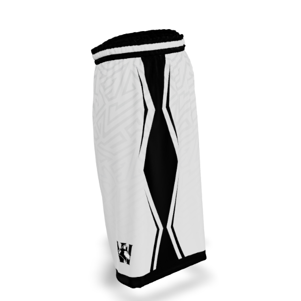 Custom Sublimated Women's & Girls' Basketball Shorts — BBS02~7 supplier view 3