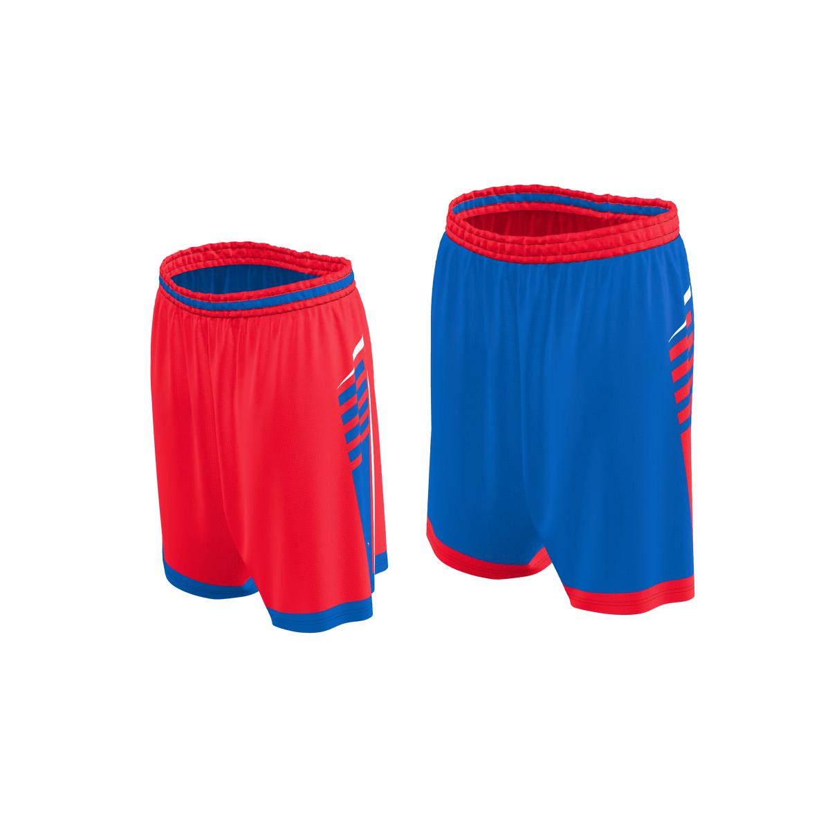 Custom Sublimated Women's & Girls' Reversible Basketball Shorts — BBS02R~5 supplier view 2