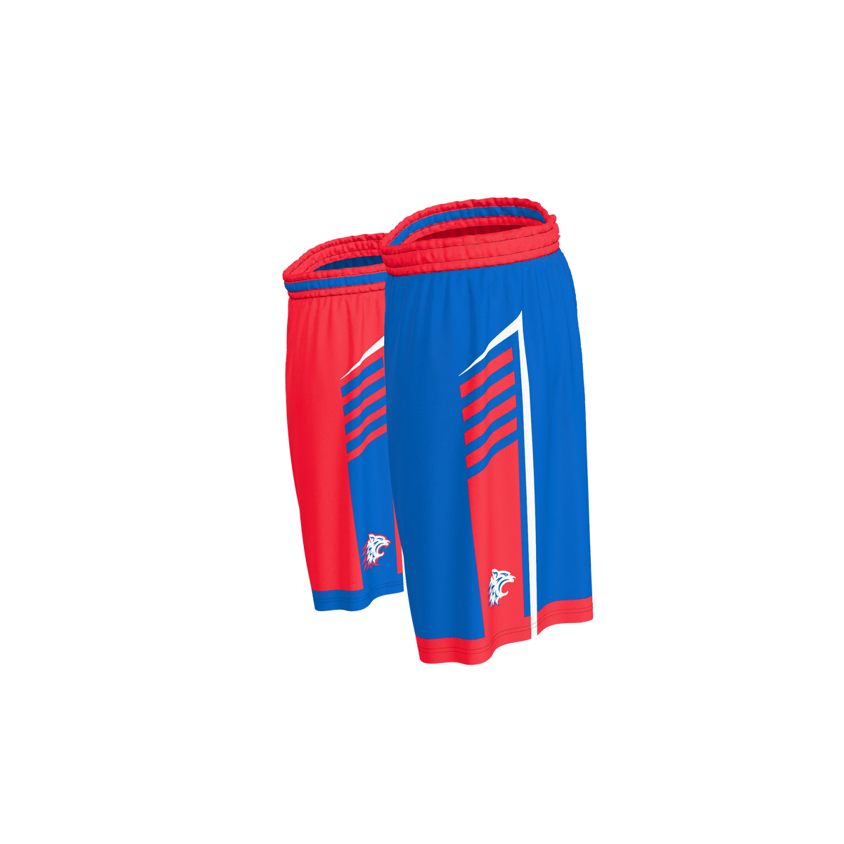 Custom Sublimated Women's & Girls' Reversible Basketball Shorts — BBS02R~5 supplier view 3
