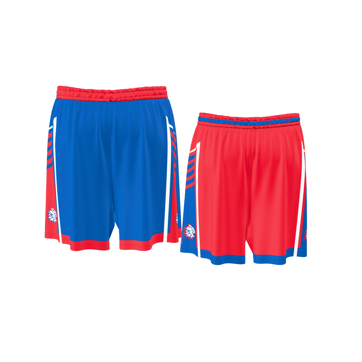 Custom Sublimated Women's & Girls' Reversible Basketball Shorts — BBS02R~5 supplier view 4