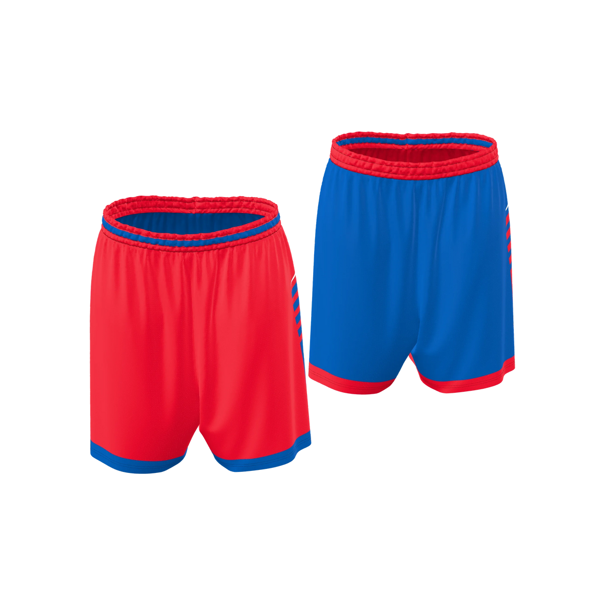 Custom Sublimated Women's & Girls' Reversible Basketball Shorts — BBS02R~5 supplier view 6