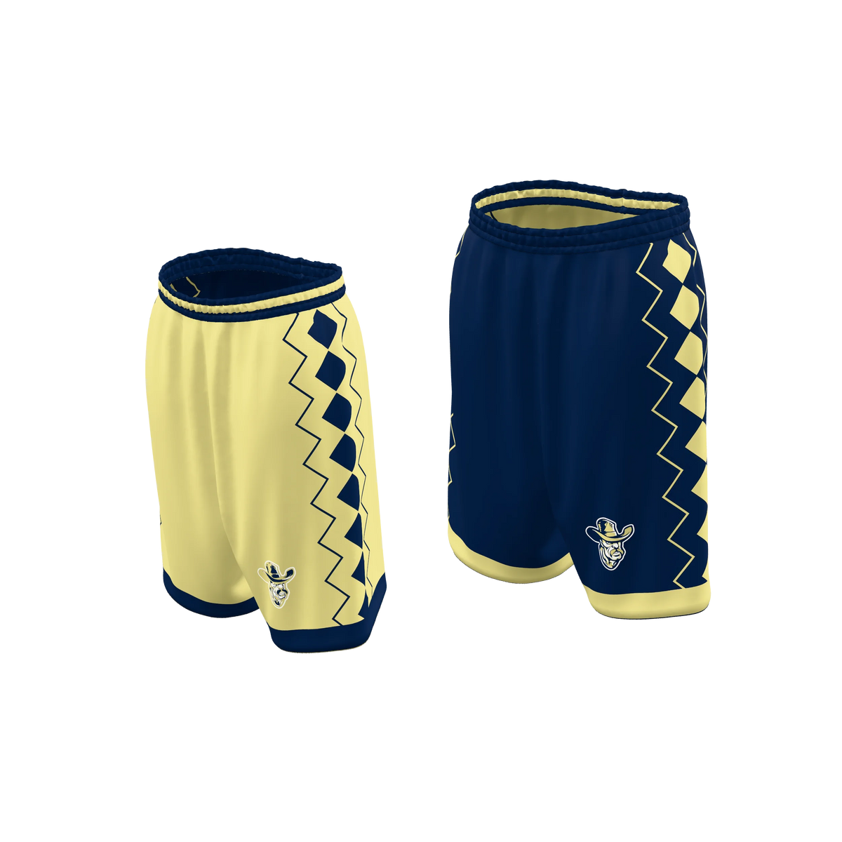 Custom Sublimated Women's & Girls' Reversible Basketball Shorts — BBS02R~7 supplier view 2