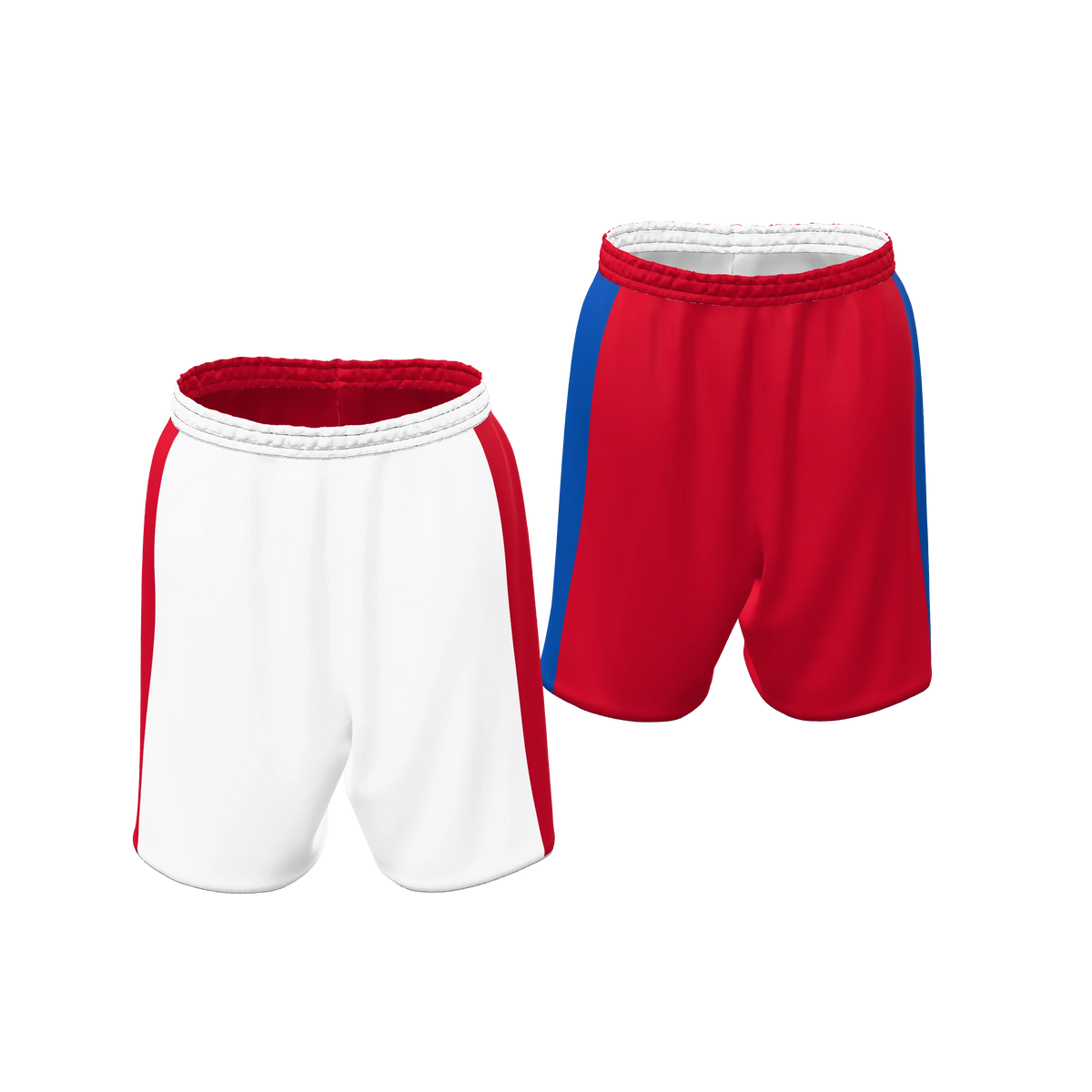 Custom Sublimated Women's & Girls' Single-Ply Reversible Basketball Shorts — BBS02SPR~7 supplier view 1