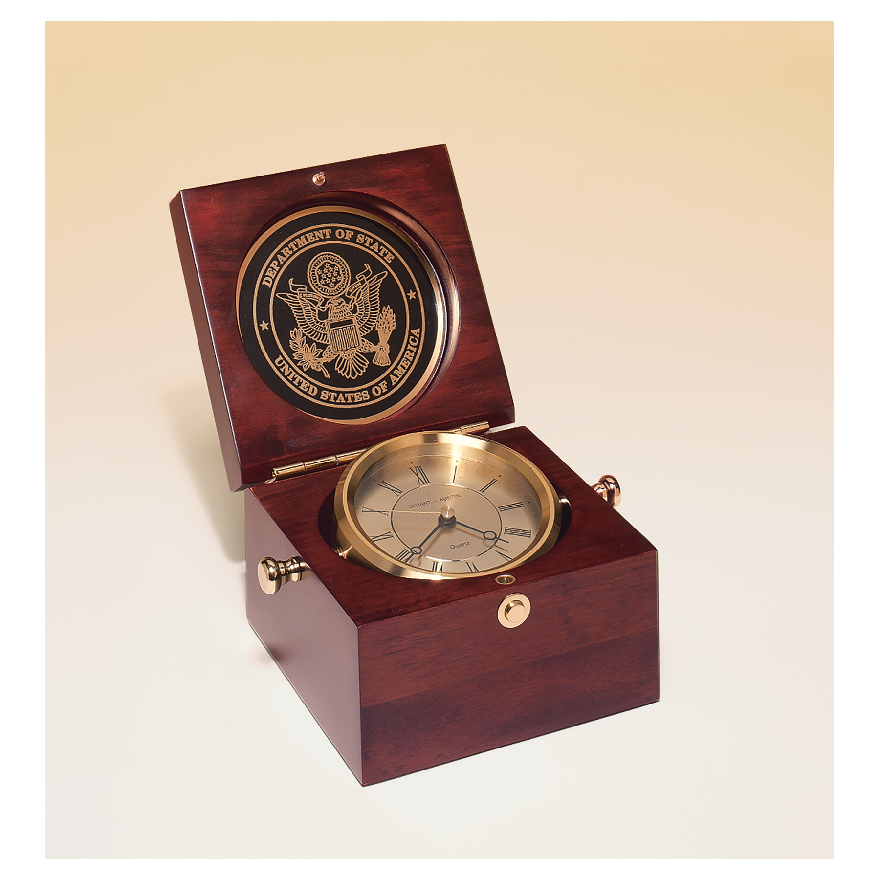 Mahogany Finish Captain's Clock