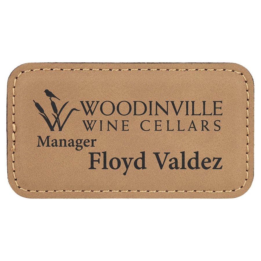 Leatherette Name Badge