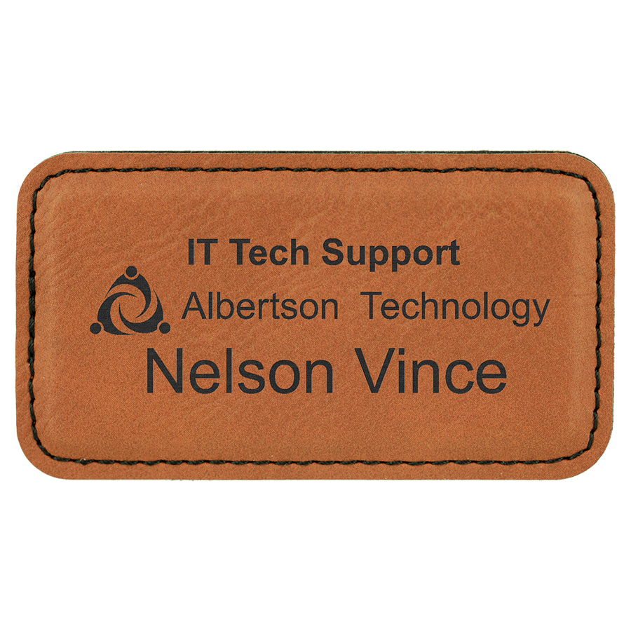 Leatherette Name Badge
