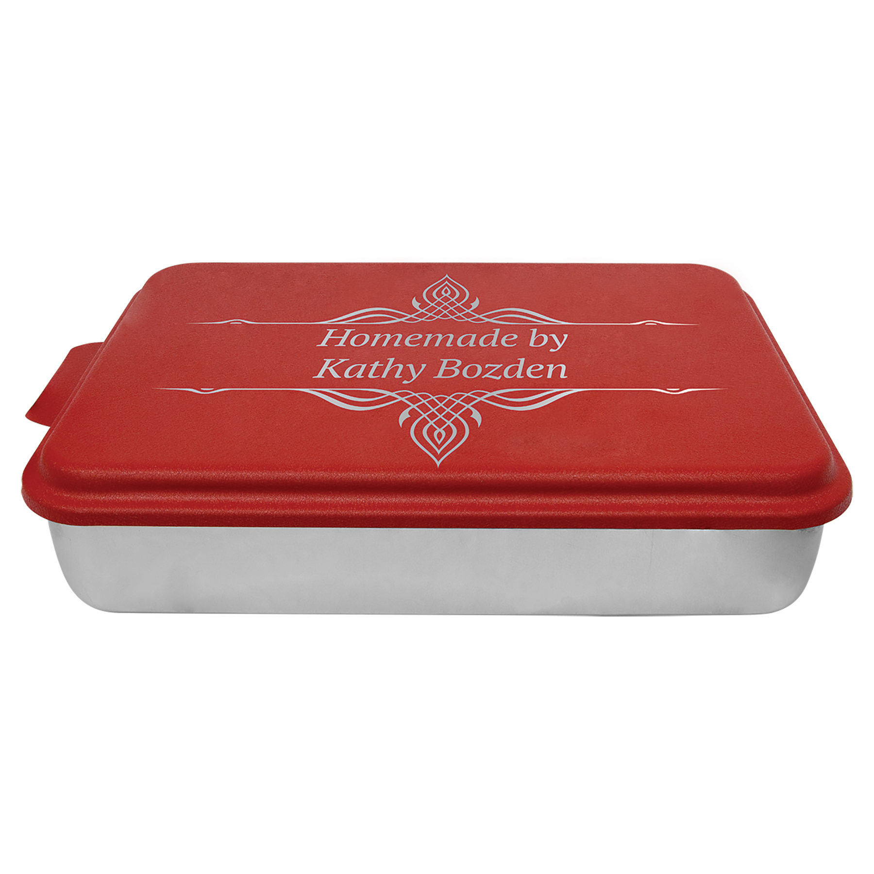 Aluminum Cake Pan with Powder-Coated Lid