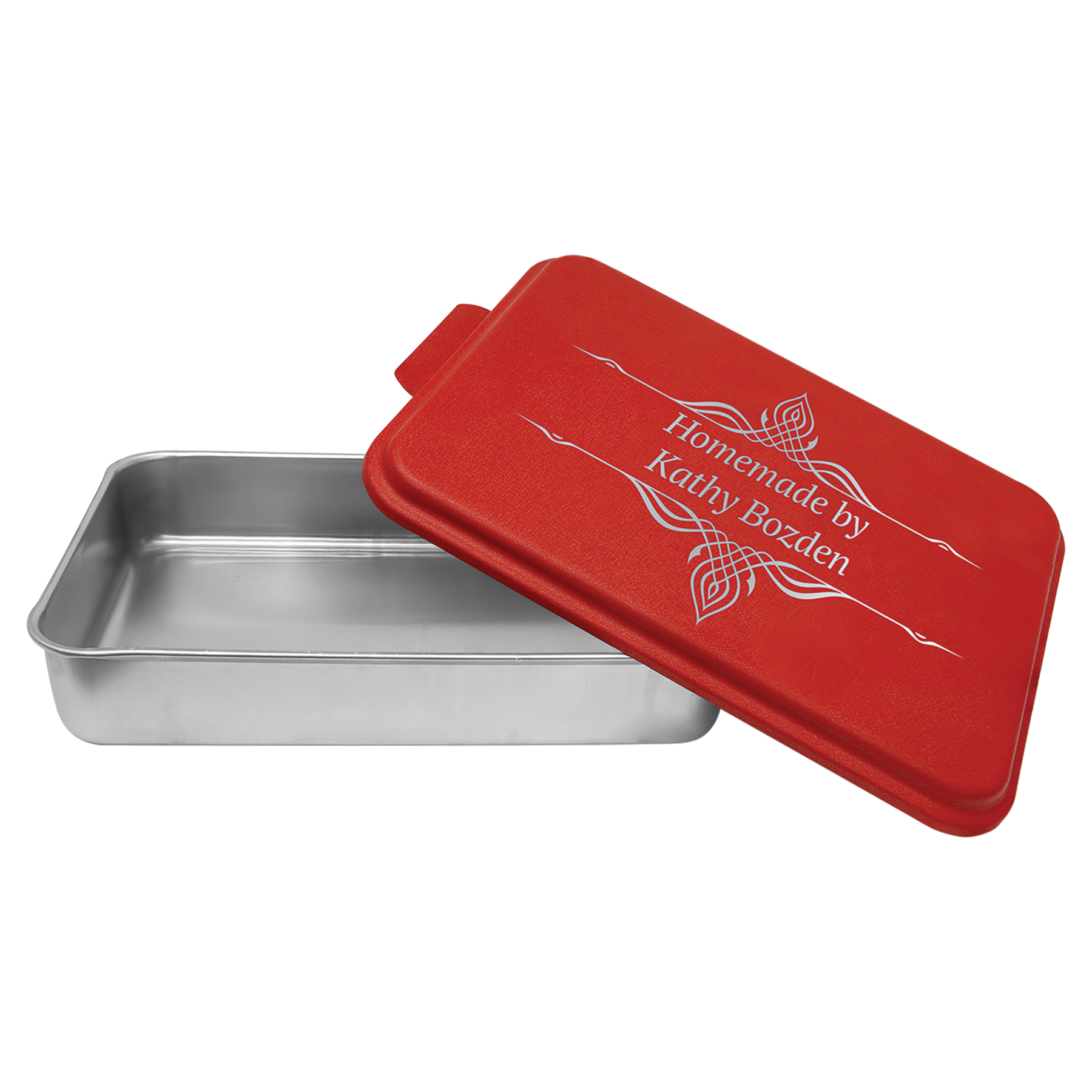 Aluminum Cake Pan with Powder-Coated Lid