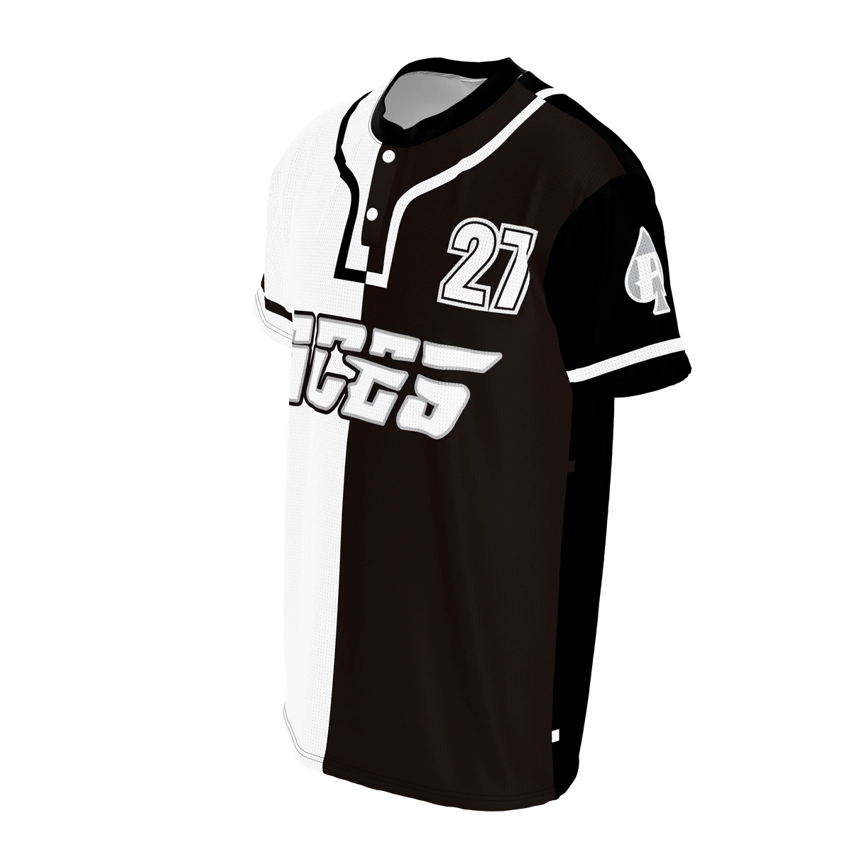 Custom Sublimated Men's & Youth Two-Button Baseball Jersey — view 2
