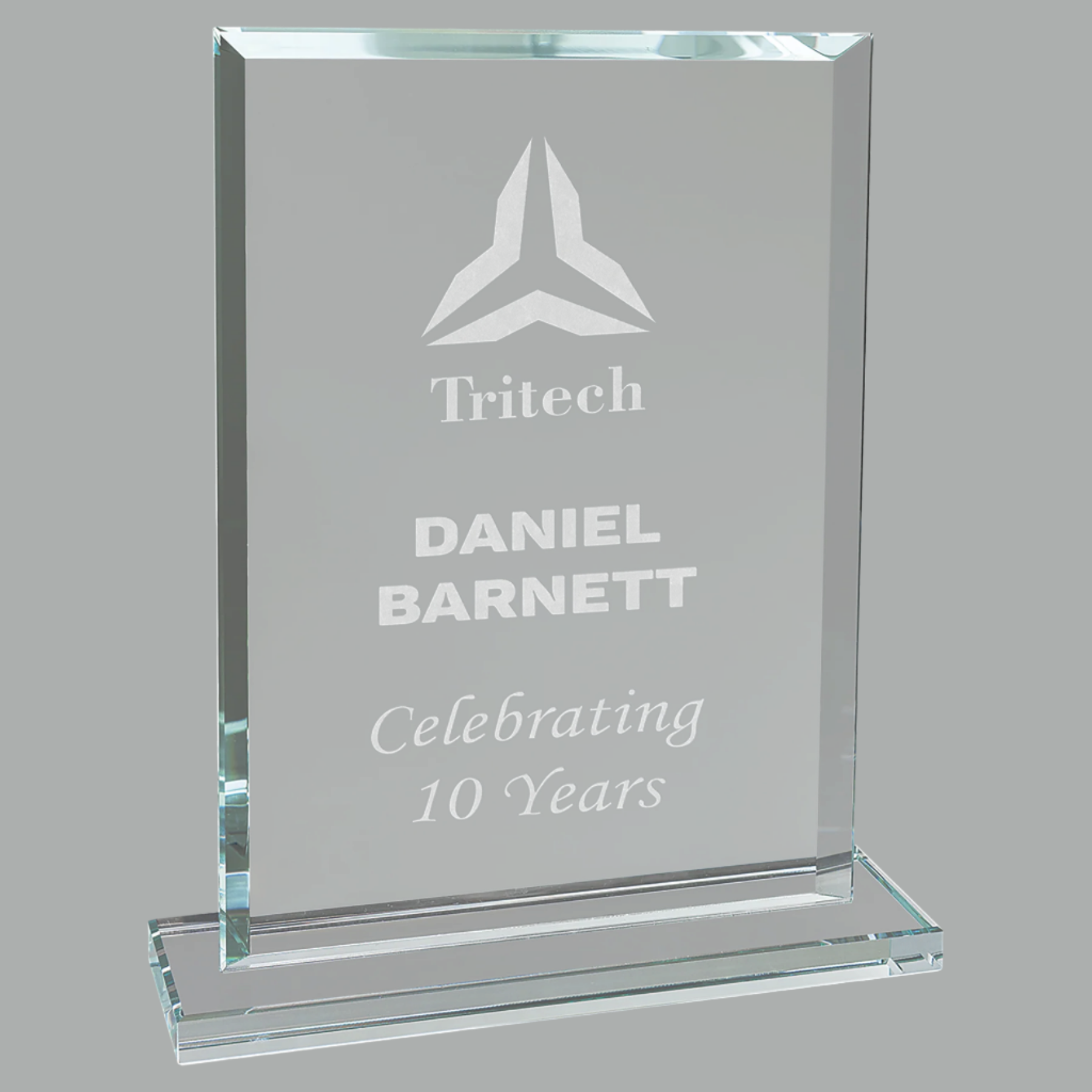 Premier Clear Glass Rectangle Award