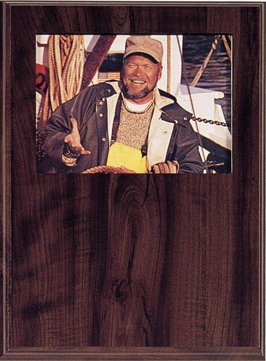 Cherry-Finish Drop-In Photo Plaque, 9" × 12"