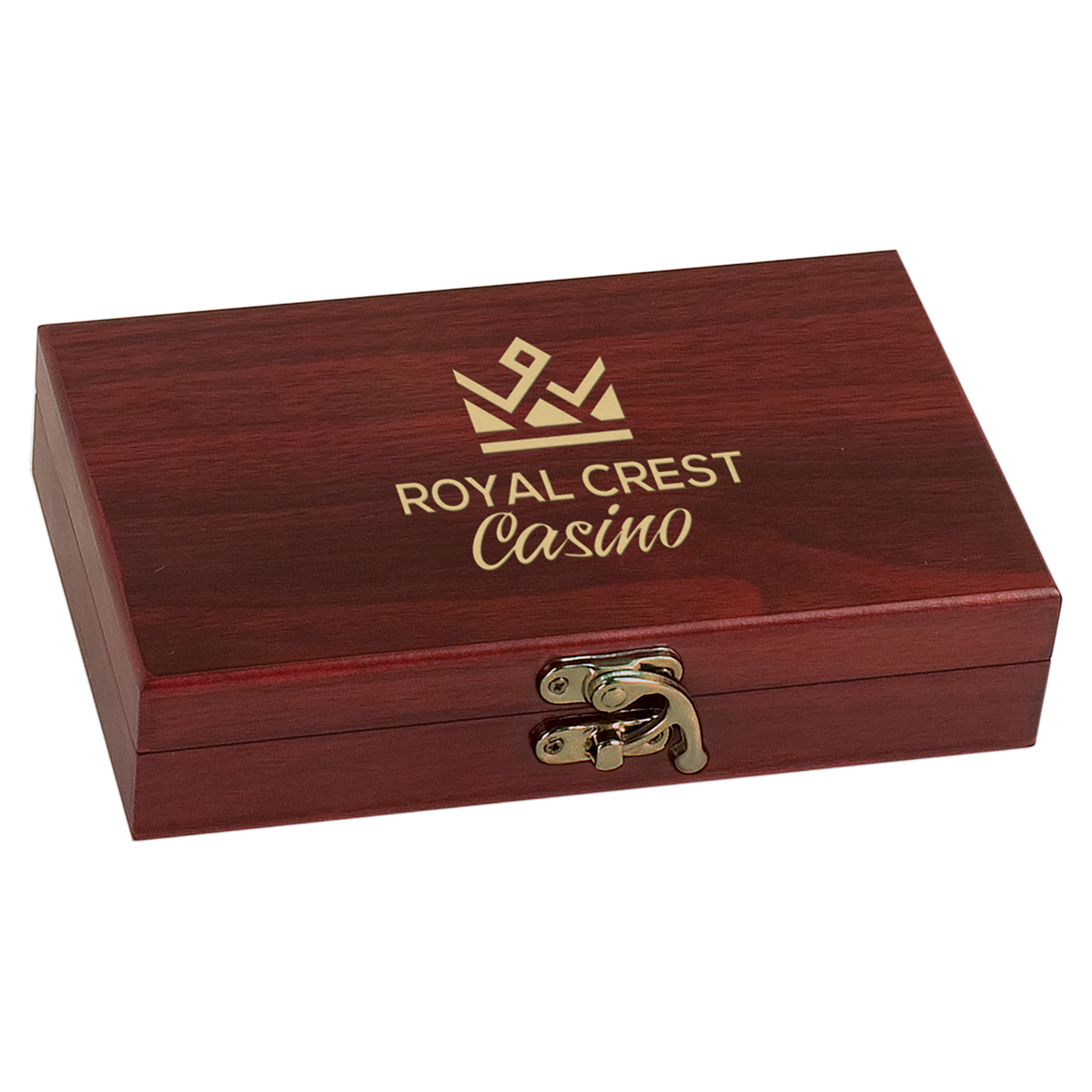 Rosewood Finish Card and Dice Set