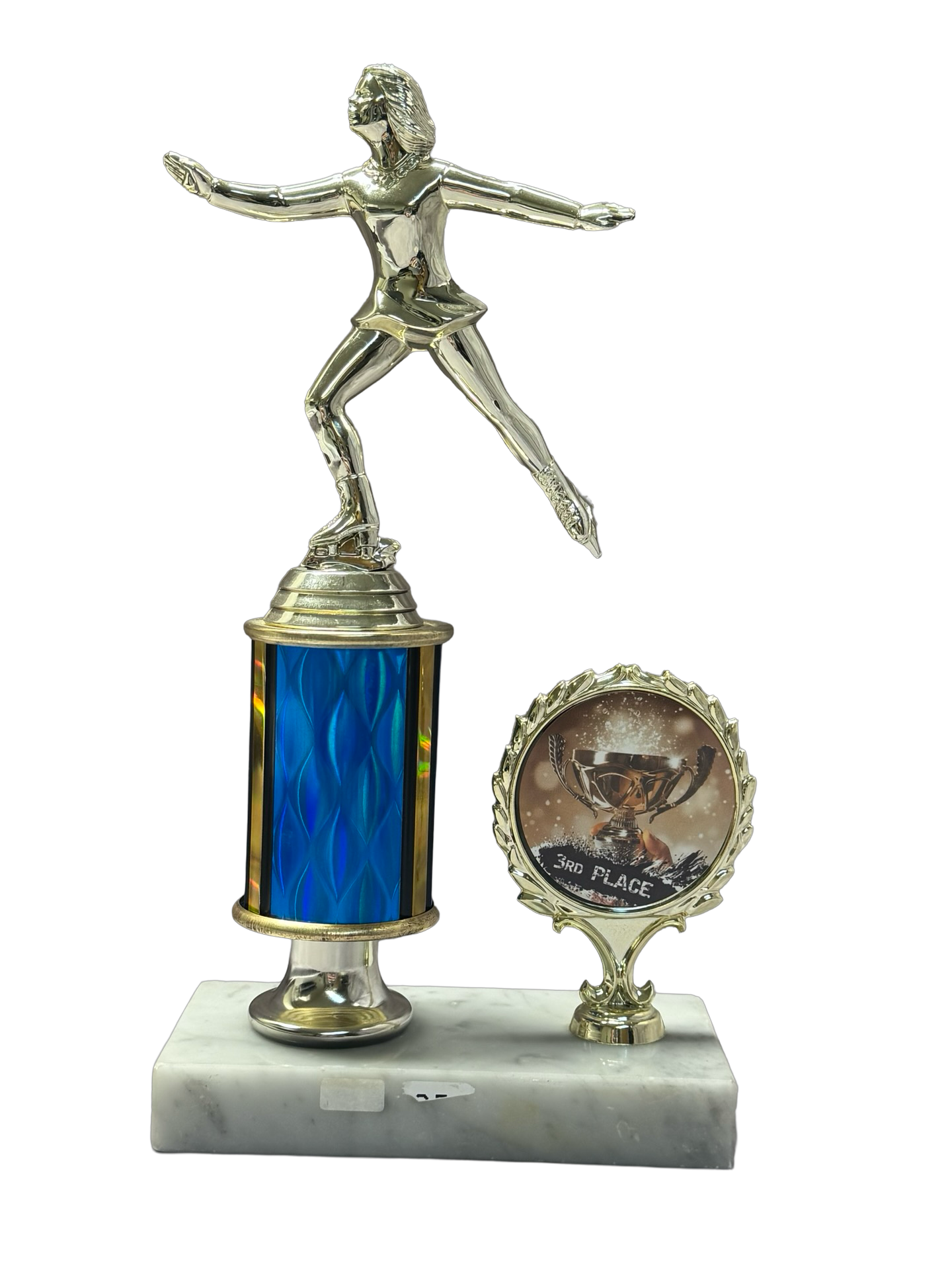 Single Round Column with Bell Riser and Side Wreath Logo Holder