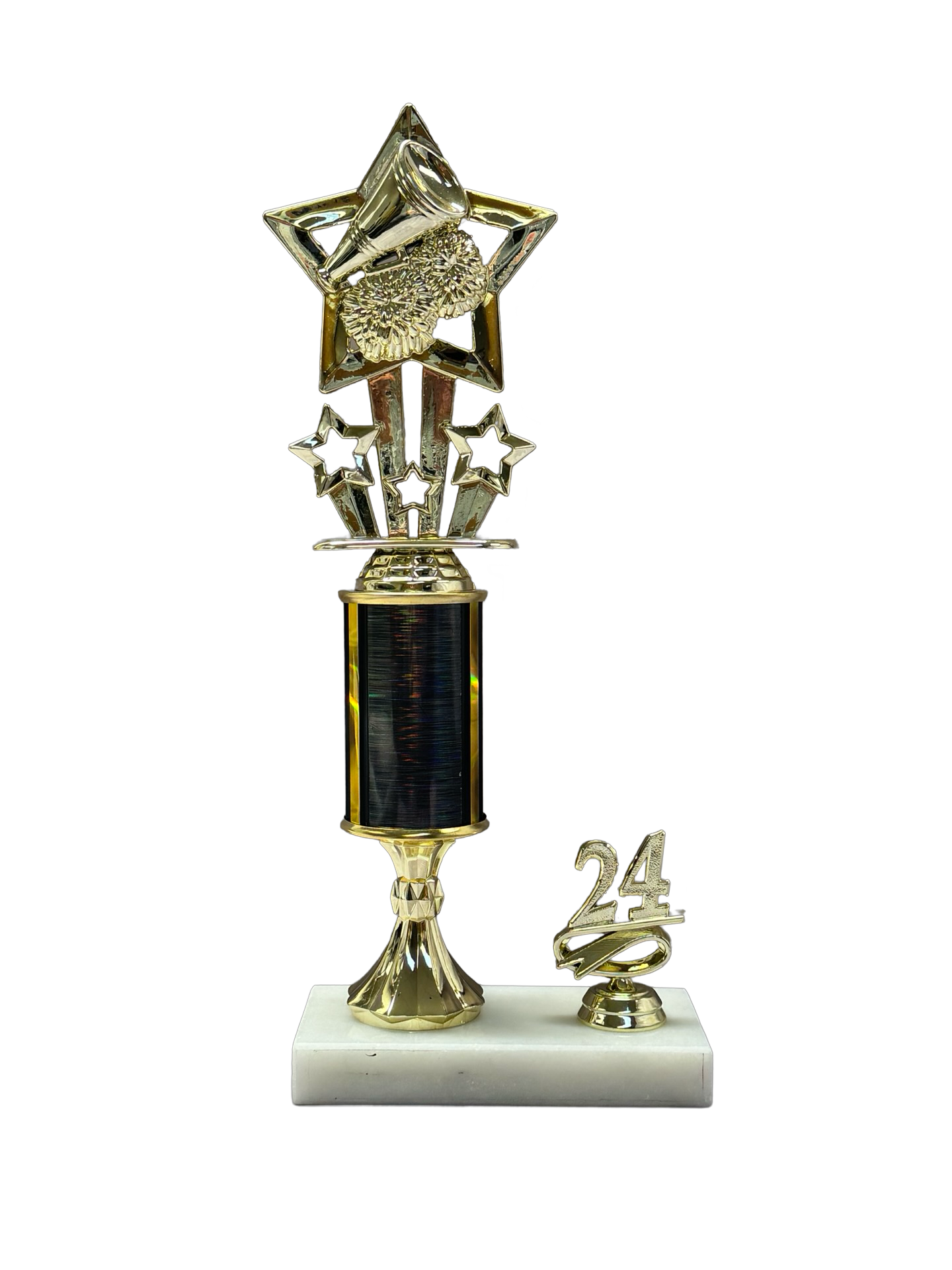 Single Round Diamond Stem Riser with Side Logo Holder