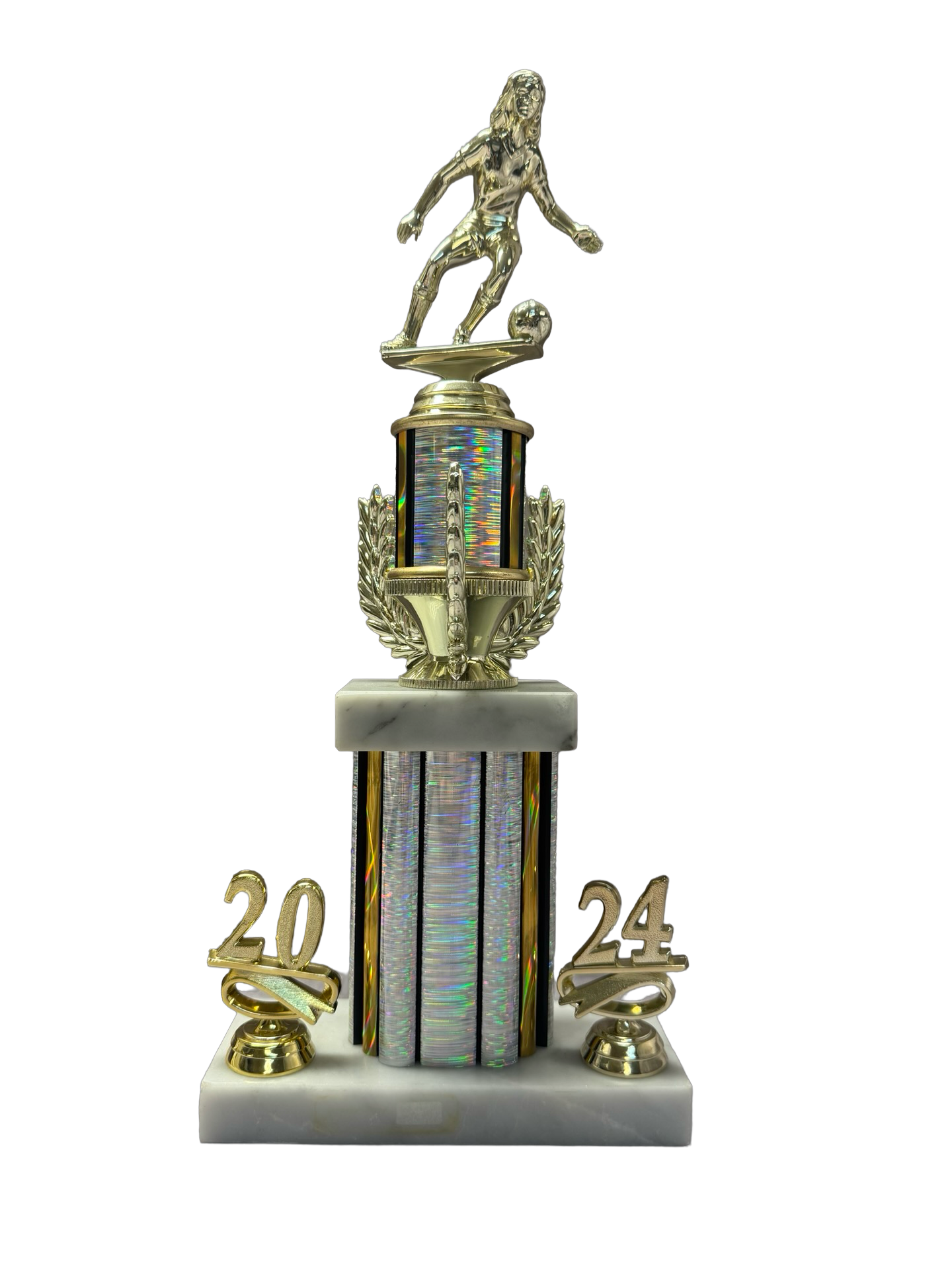 Single Rectangle Wreath Riser with Double Trim